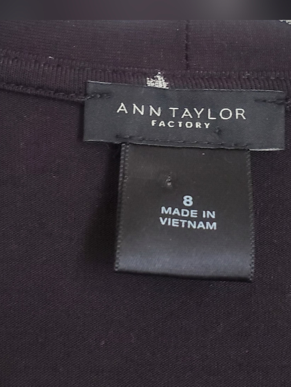 Ann Taylor Midi Wrap Dress Black And White Print Short Sleeves Size 8 - Picture 4 of 15